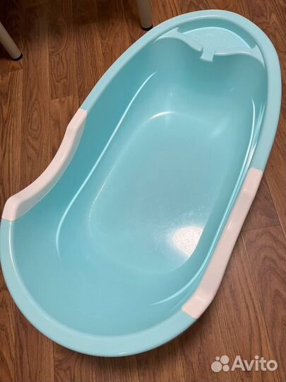 Ванночка для купания, горка и термометр