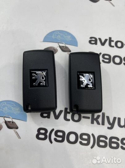 Корпус ключа Пежо 207, 307, 407, 308 (Peugeot)