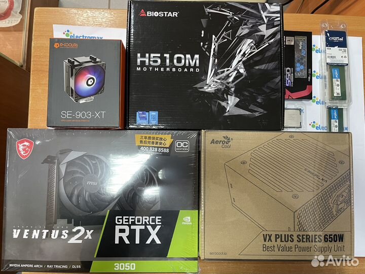 Игровой пк Core i5-10400f / RTX 3050 / DDR4 32gb