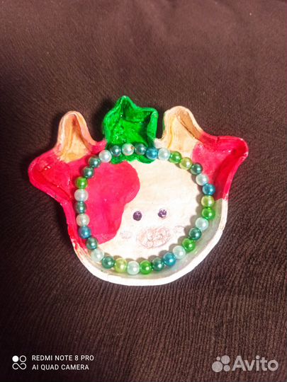 Декоративная тарелочка для украшений Свинка