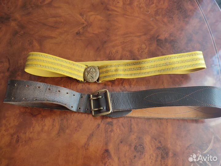 Ремень кожаный офицерский СССР