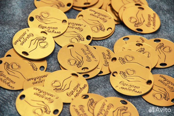 Индивидуальные бирки/шильдики для ротанга на заказ