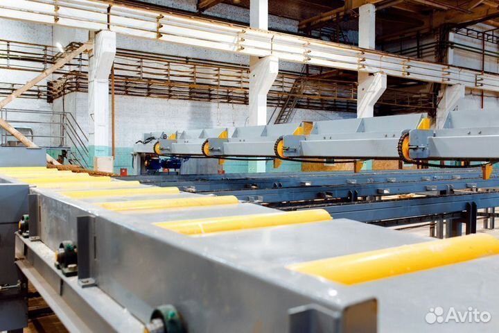 Рольганг для пиломатериала, роликовый конвейер