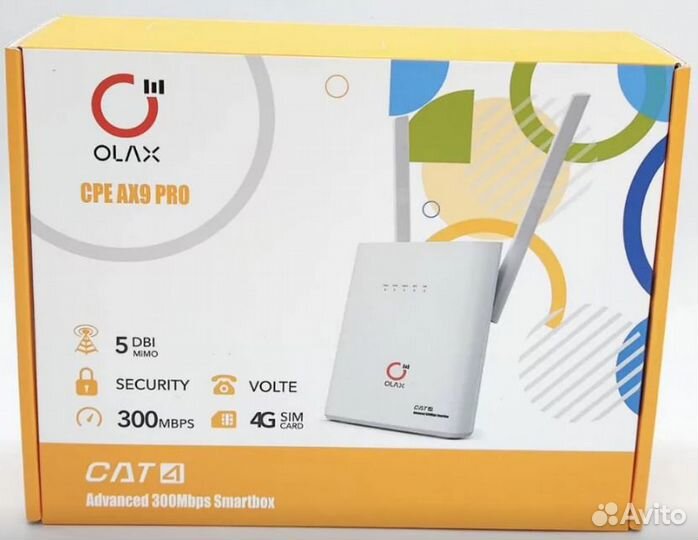 Роутер 4G olax AX9 PRO Cat.4