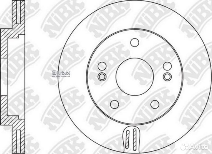 RN1548 диск тормозной передний\ KIA Seed/Veloster 1.4/1.6/1.4CRDi 12 RN1548