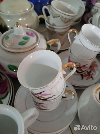 Посуда из цветного стекла