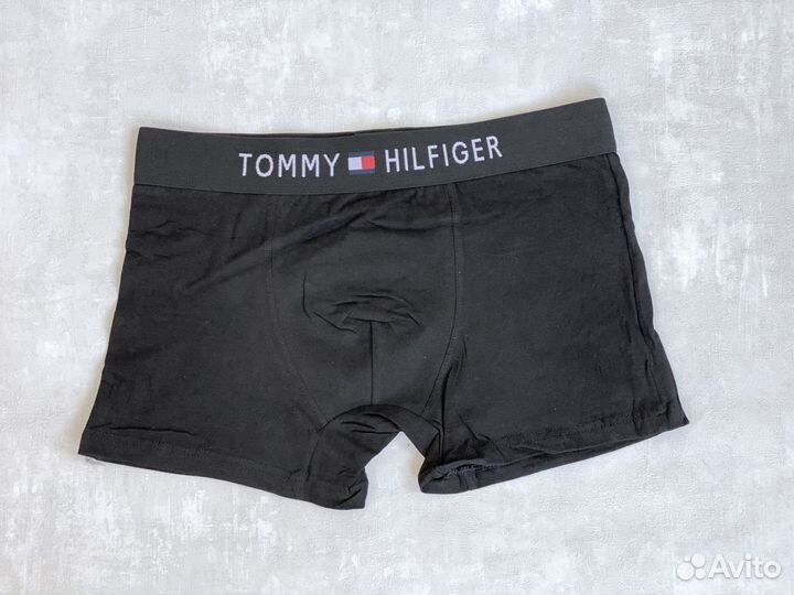 Черные Трусы Tommy Hilfiger 4 штуки