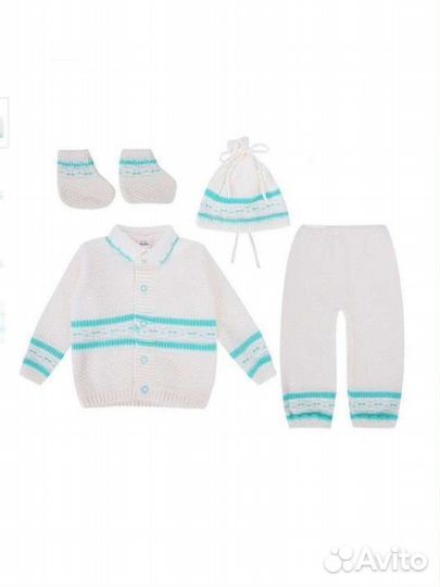 Комплект одежды вязаный для девочки р. 74