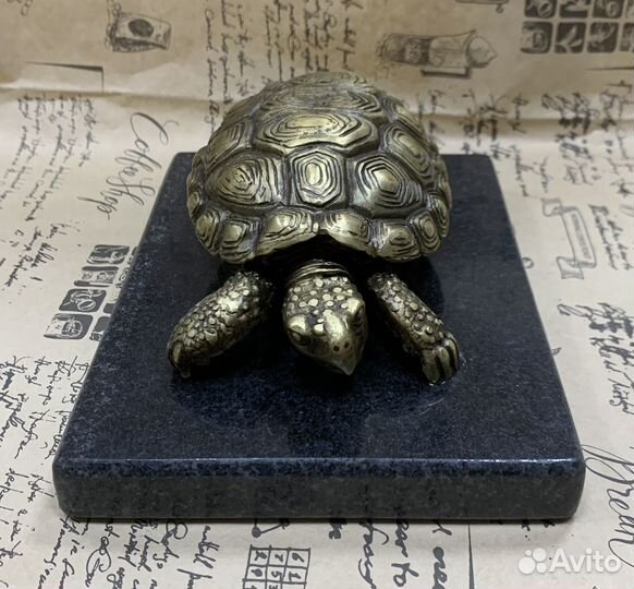 Бронзовая статуэтка Черепаха