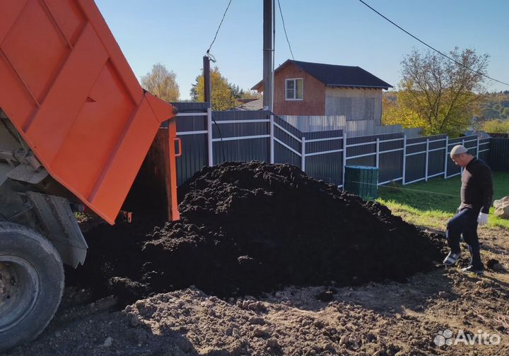 Грунт, чернозем, глина с доставкой