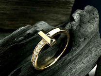 Золотое кольцо с бриллиантами Tiffany&Co
