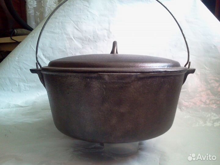 Кастрюля - котелок материал чугун
