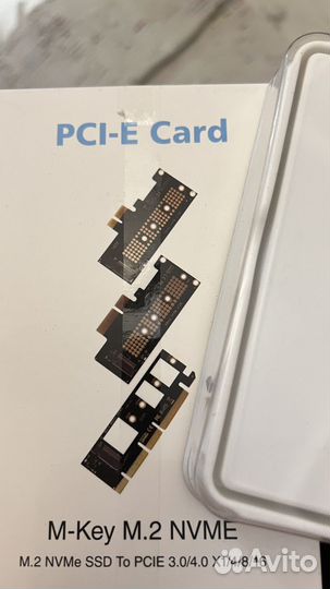 M2 nvme SSD диска в слот PCI-E материнки