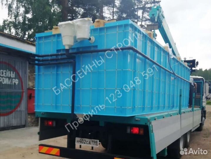 Чаша для бассейна 6x2 из полипропилена