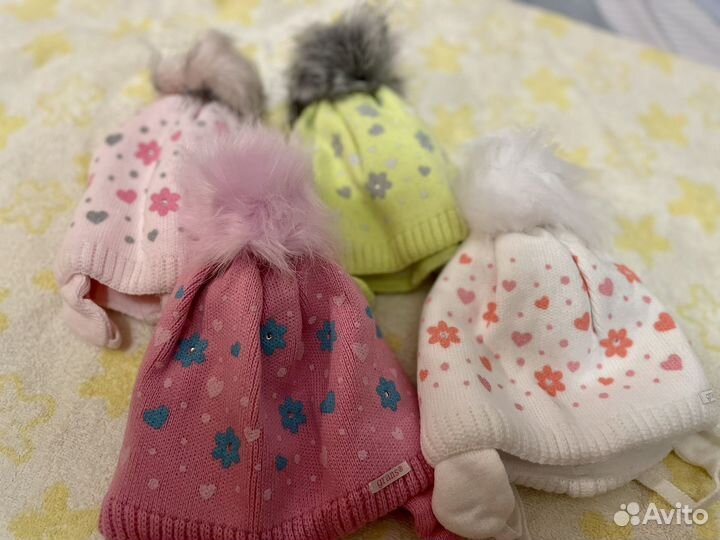 Шапка зимняя для девочки 42-46