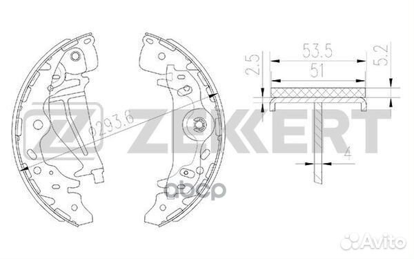 Колодки торм. бараб. задн. Hyundai H-1/Starex 0