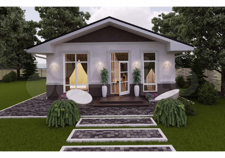 Дом 67 м² на участке 10 сот.