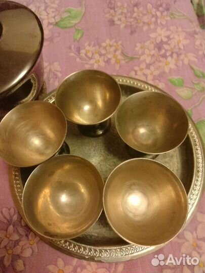 Индийские вазы, набор для коньяка