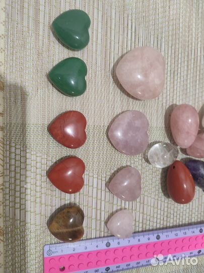 Каменные сердечки, яйцо йони