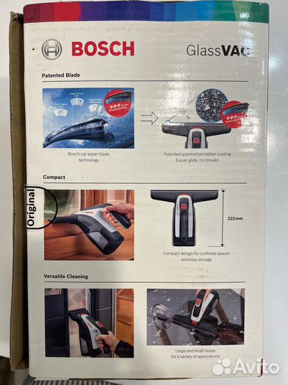 Стеклоочиститель аккумуляторный Bosch GlassVac