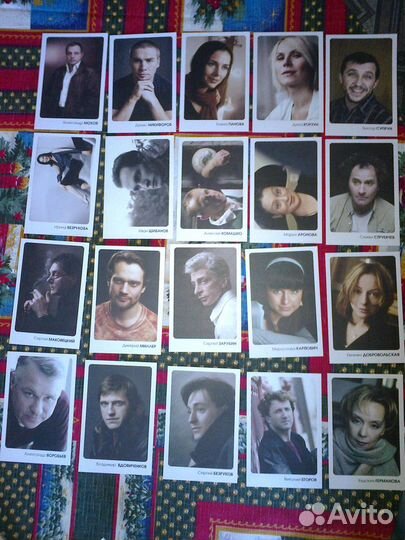 Открытки артисты набор и большие - 14 на 18