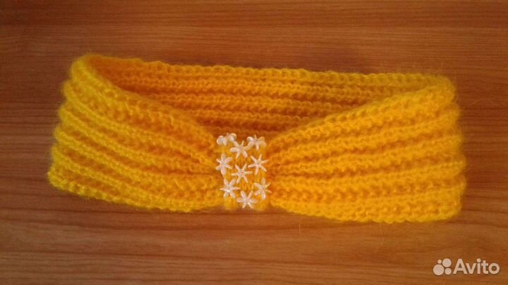 Повязка вязаная