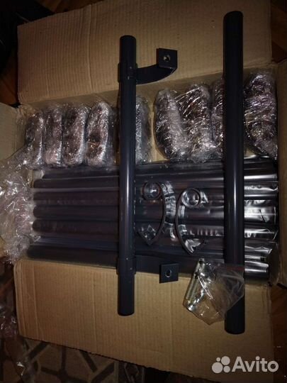 Ручка дверная алюминий прямая для пвх, Алюминия