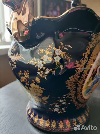 Ваза для фруктов (конфетница) кобальт