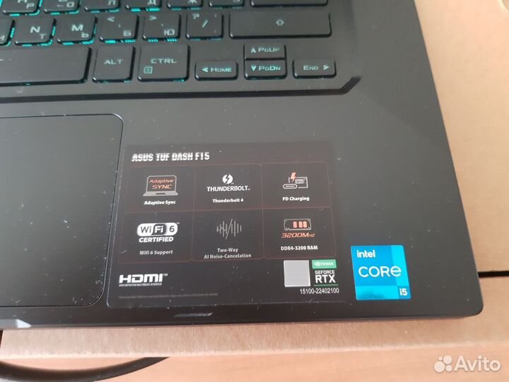 Игровой ноутбук Asus fx516p, Rtx 3060