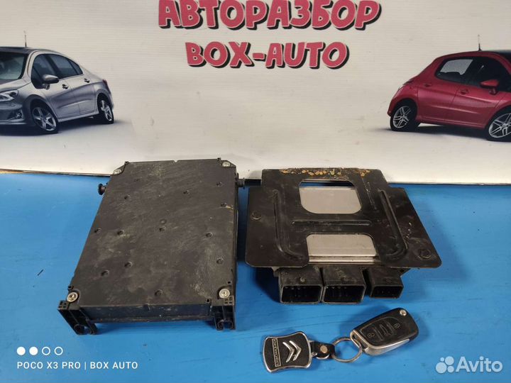 Комплект эбу двигателя Ситроен С4 Б7 хетчбек