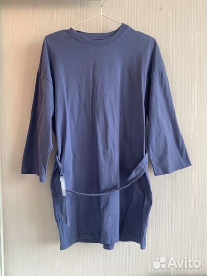 Платье синее мини