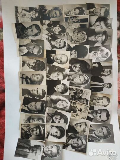 Фотокарточки советских актёров 372 где то штуки