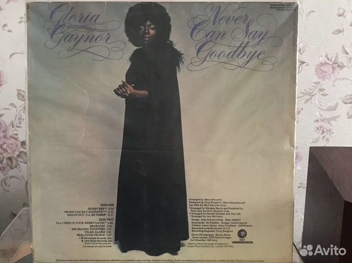 Винил Gloria Gaynor Never can say goodbye