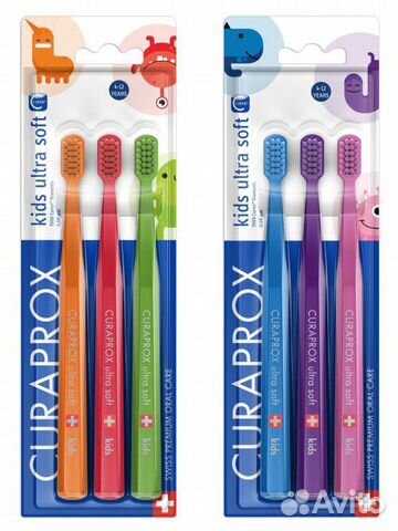 Curaprox kids детская зубная щетка, 4-12 лет