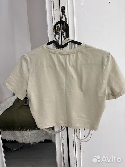 Кроп топ befree размер S (42-44) бежевый