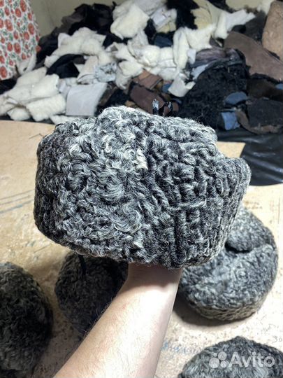 Шапка ушанка серая