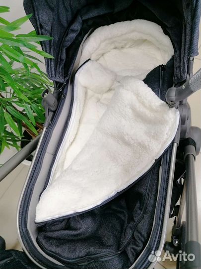 Новая коляска-трансформер LuxmomV8 3в1/темно-серый