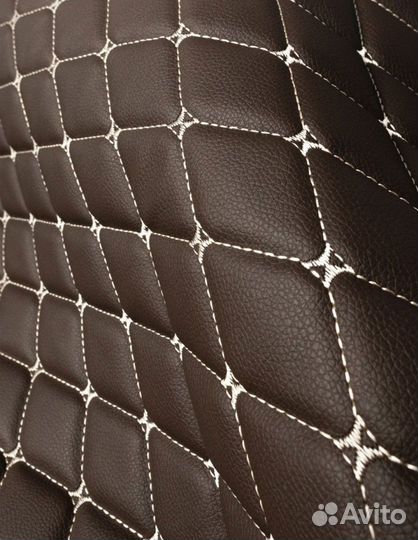 Экокожа для мебели авто стеганая мебельная ткань