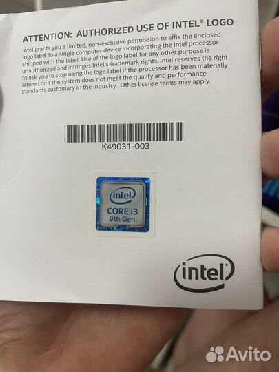 Процессор Intel core i3 9100f