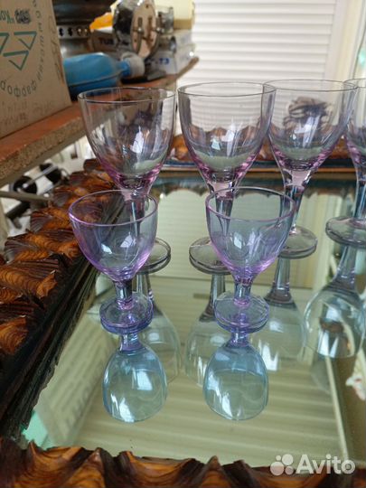 Бокал александритовое стекло, хамелеон