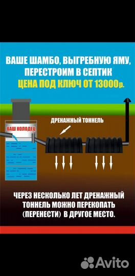 Выгребная яма, шамбо, септик, колодец под ключ