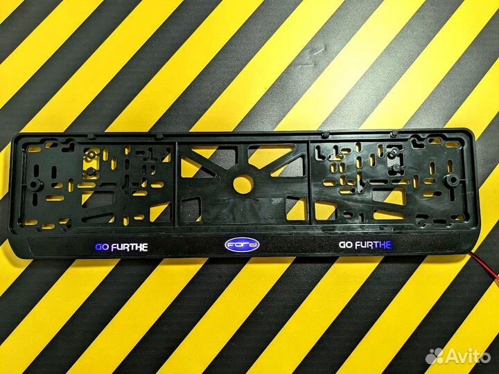 Номерная рамка c вашим логотипом и дизайном