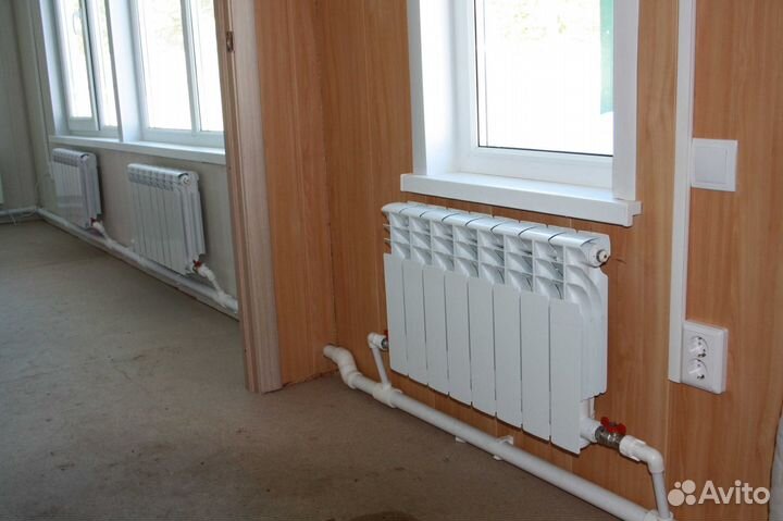 Монтаж отопления, водопровода. канализации