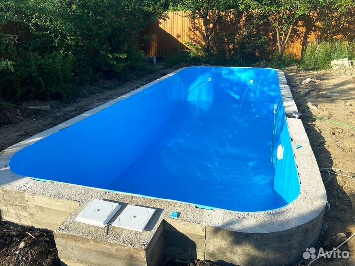 Бассейн 8x3 из полипропилена