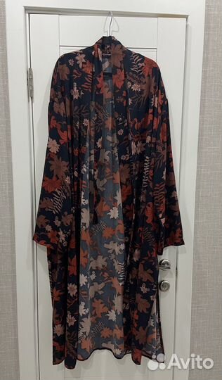 Кимоно женское длинное в цветок