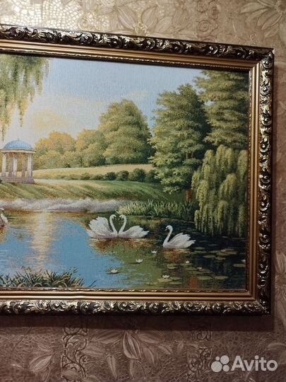 Картина в раме гобелен