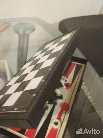 Шахматы,нарды, шашки,3в1, Магнитные