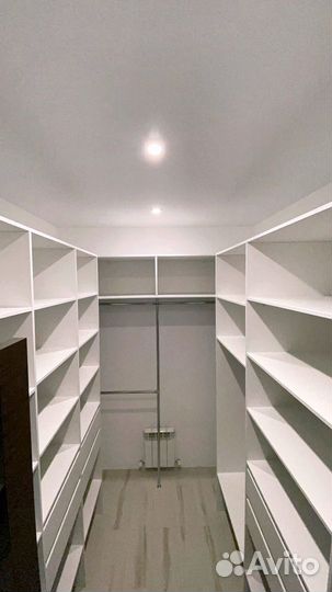 Гардеробная на заказ в рассрочку