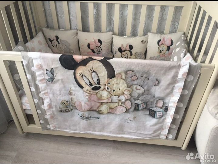 Бортики подушки в кроватку детскую