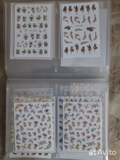 Наклейки на ногти на клеевой основе